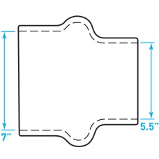 Air Intake Rubber Hump Hose Reducer - 7" / 5.5"